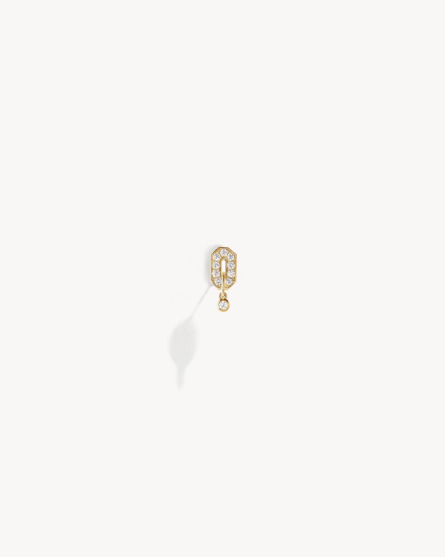 Mini My Way Earring - Yellow Gold & Diamonds