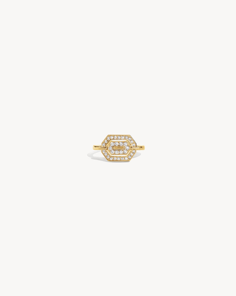 Mini My Way Ring - Yellow Gold & Diamonds - Image 1