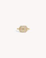 Mini My Way Ring - Yellow Gold & Diamonds