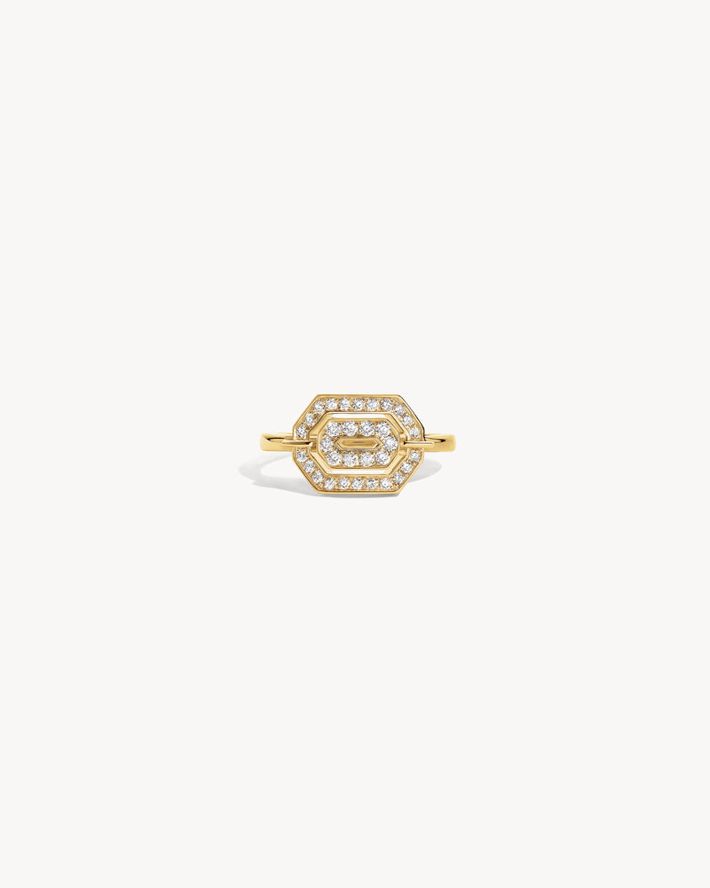 Mini My Way Ring - Yellow Gold & Diamonds - Image 1