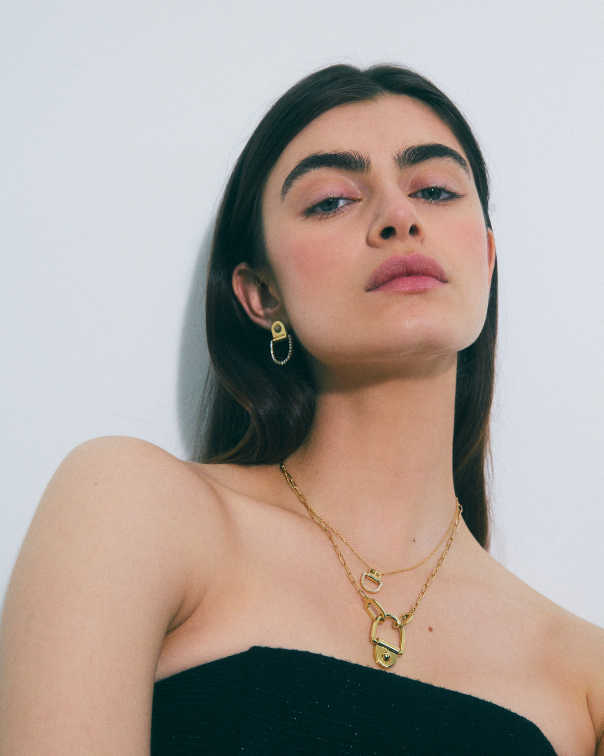 Rivet Necklace XL - Yellow Gold