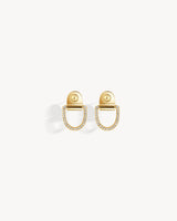 Boucles d'oreilles Rivet M - Or Jaune & Diamants