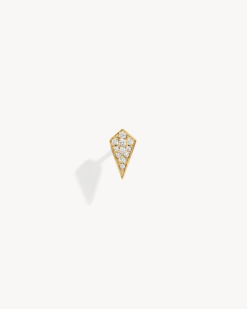 Stairway Stud - Yellow Gold & Diamonds - Image 1
