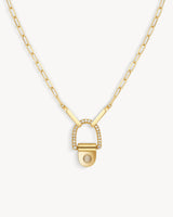 Collier Rivet XL - Or Jaune & Diamants