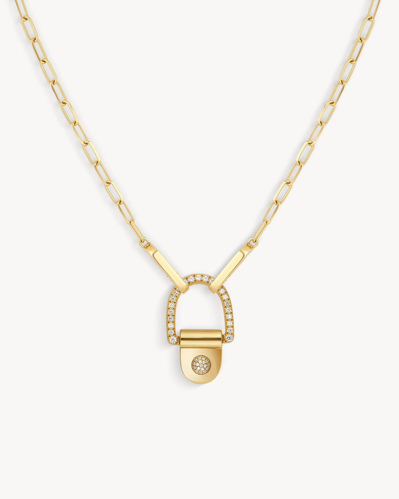Collier Rivet XL - Or Jaune & Diamants - Image 1