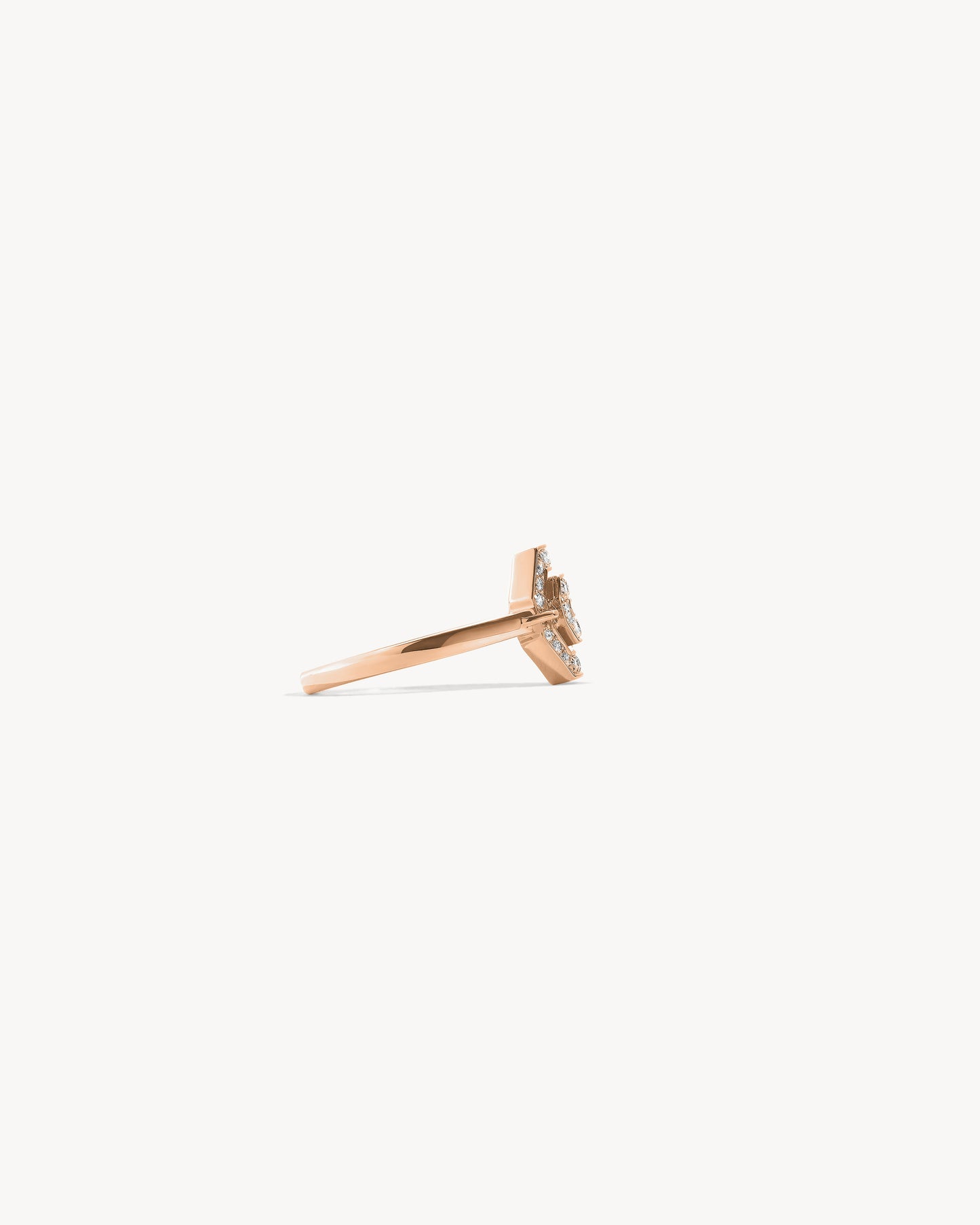 Mini My Way Ring - Pink Gold & Diamonds