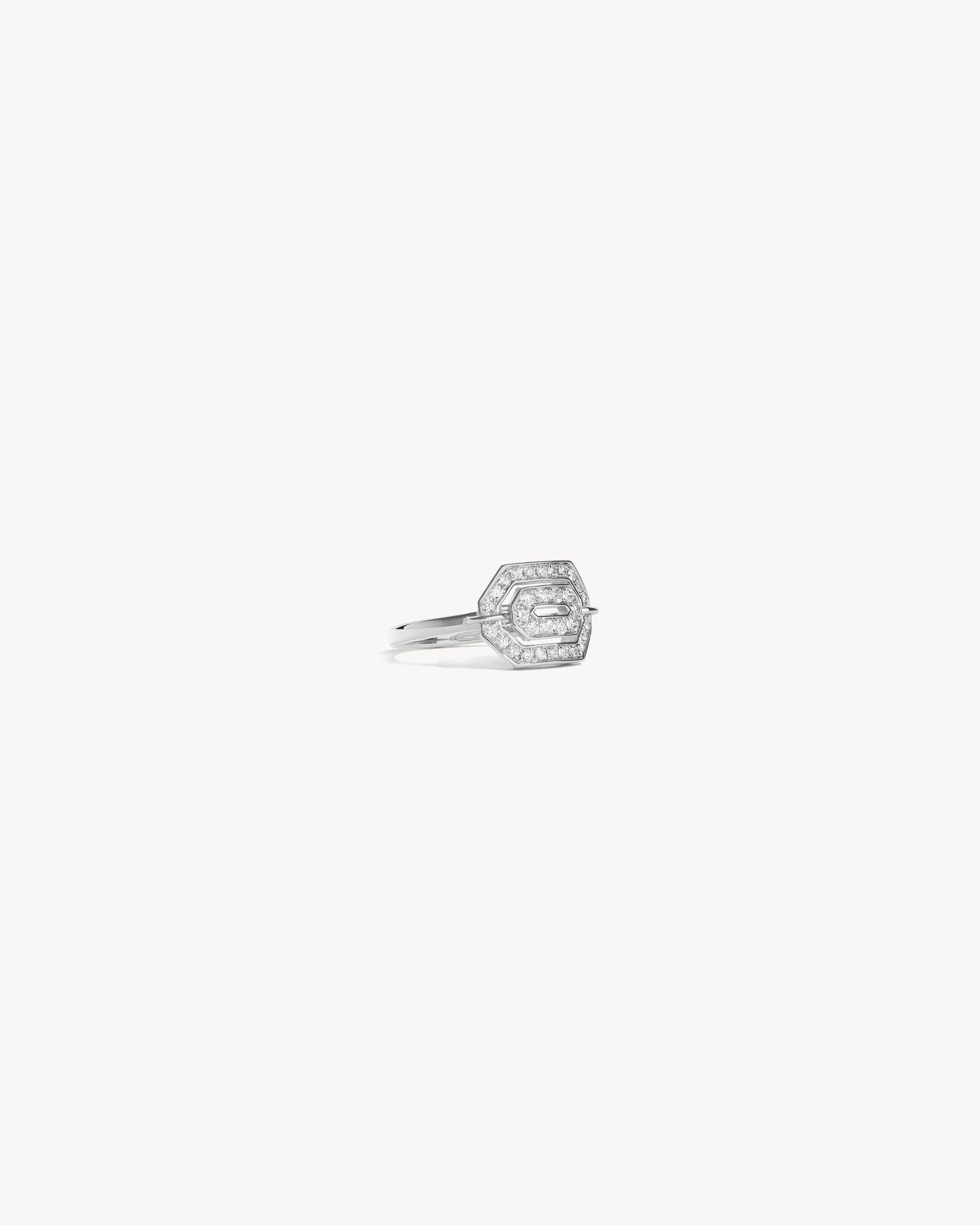 Mini My Way Ring - White Gold & Diamonds