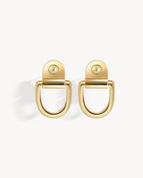 Rivet Earrings XL - Yellow Gold