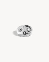 Bague Chevalière Rivet Grand Modèle - Argent