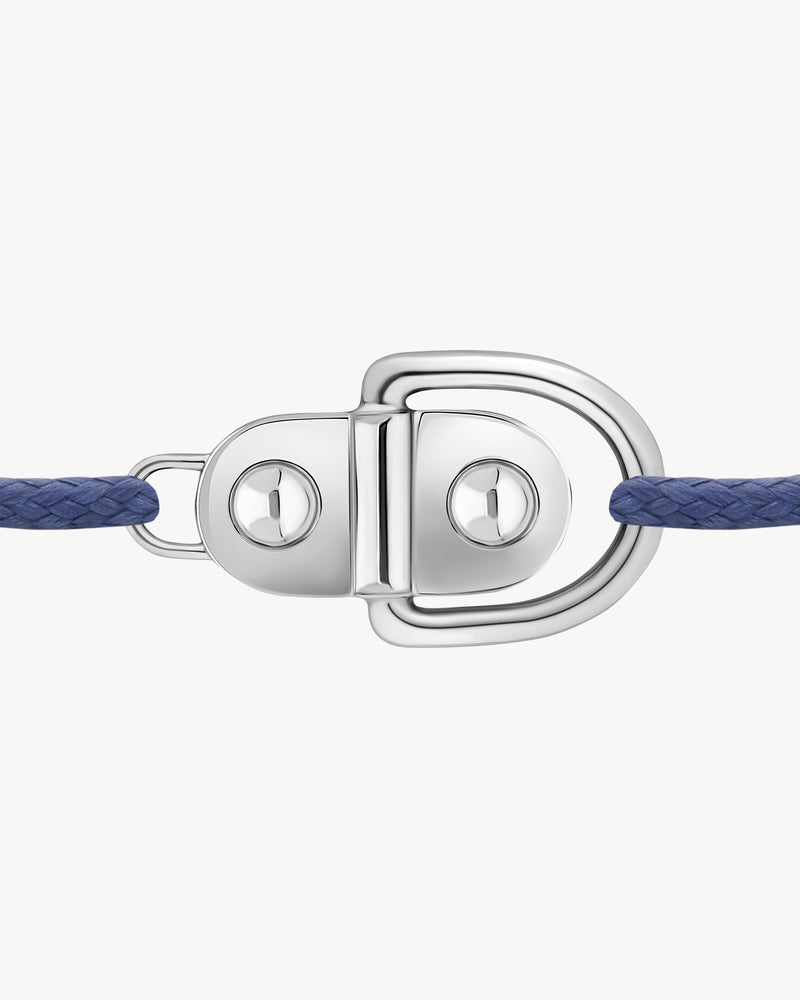 Bracelet cordon Rivet - Argent - Image 1