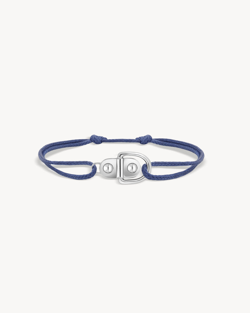 Bracelet cordon Rivet - Argent - Image 2