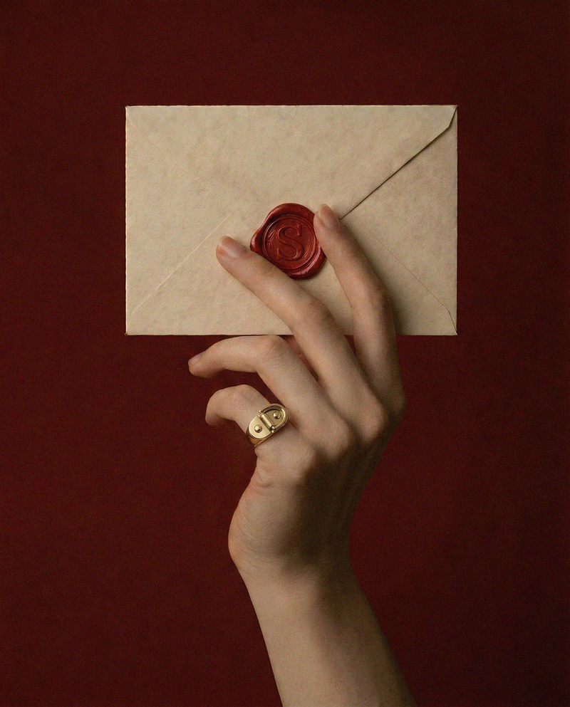 Bague Chevalière Rivet Petit Modèle - Or Jaune - Image 2