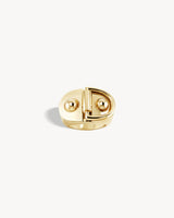 Bague Chevalière Rivet Grand Modèle - Or Jaune