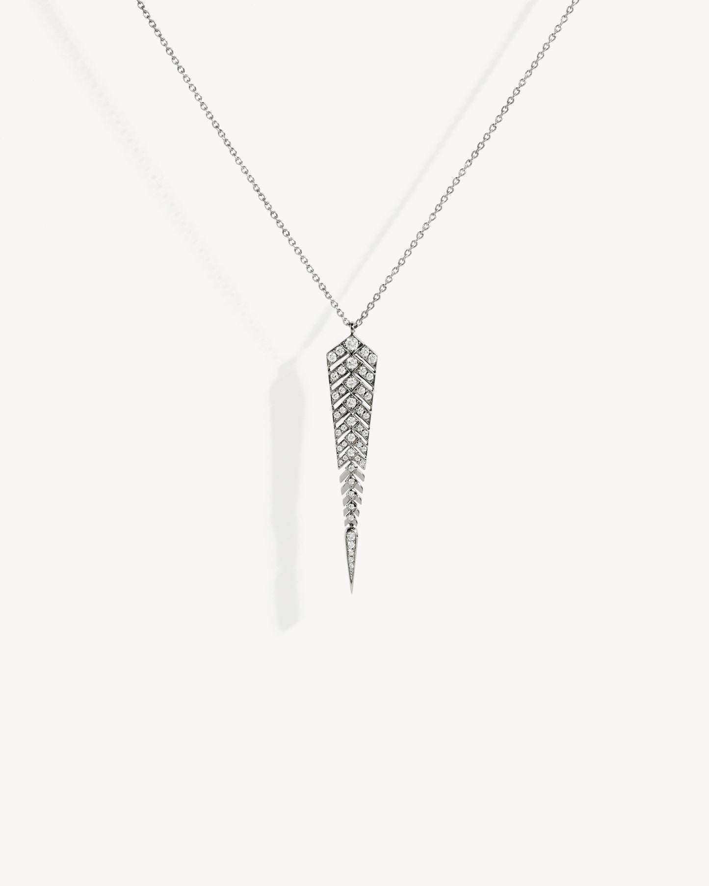 Collier Stairway M - Argent & Diamants