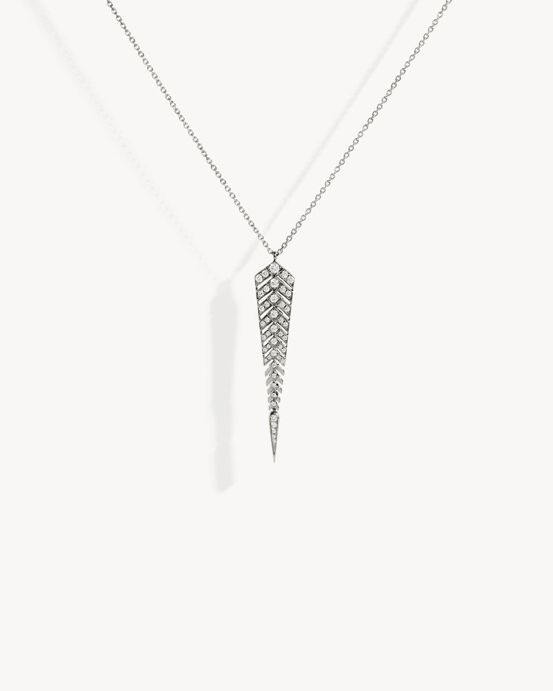 Collier Stairway M - Argent & Diamants - Image 1