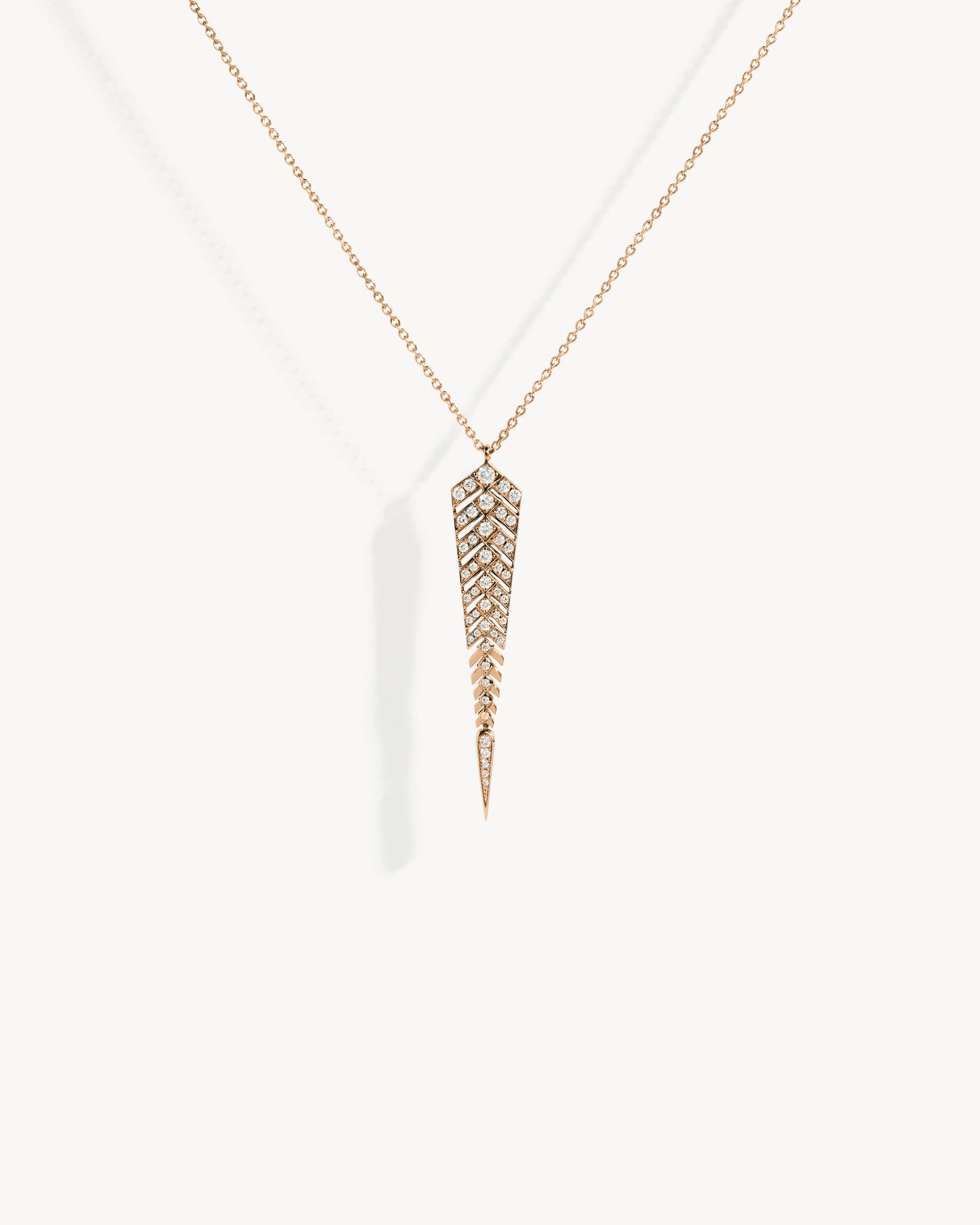 Collier Stairway M - Or Rose & Diamants