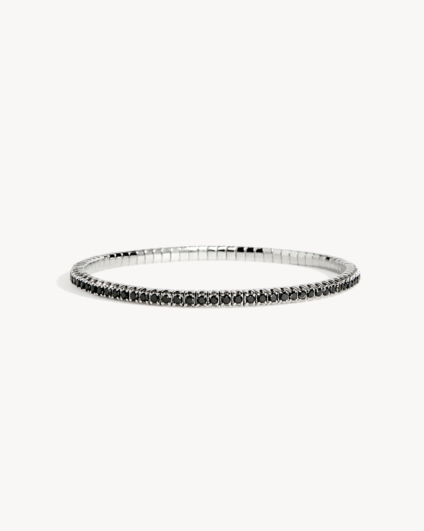 Bracelet Anyway - Argent & Diamants Noirs