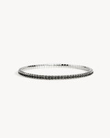 Anyway Bracelet - Silver & Black Diamonds