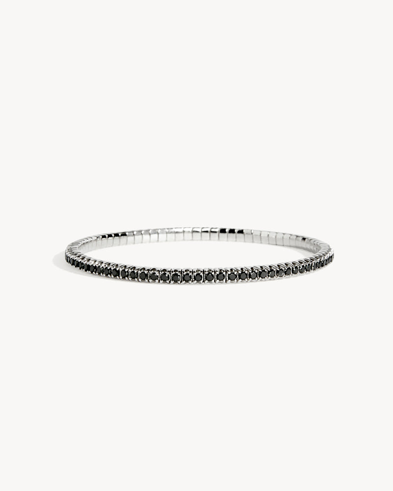 Anyway Bracelet - Silver & Black Diamonds - Image 1