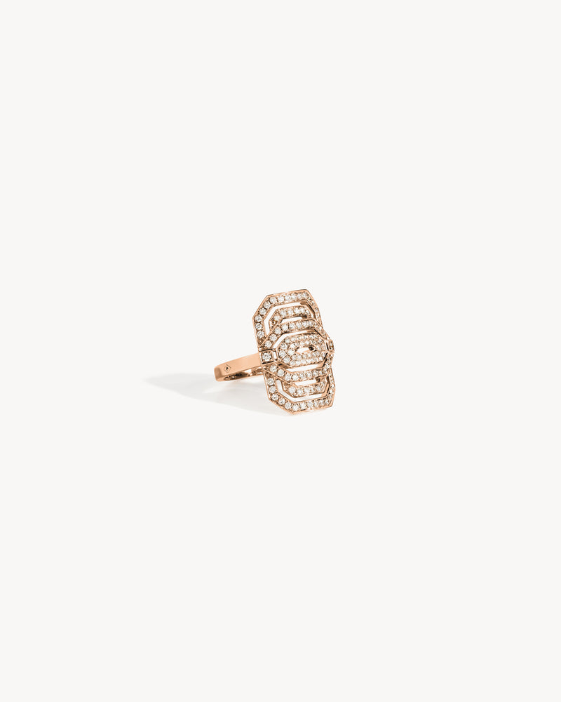 Petite My Way Ring - Pink Gold & Diamonds - Image 3