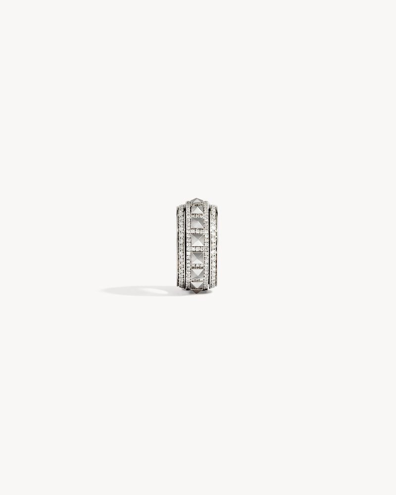 Rockaway Spinner Ring - Silver & Diamonds - Image 3
