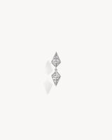 Boucle d'oreille Rockaway - Argent & Diamants
