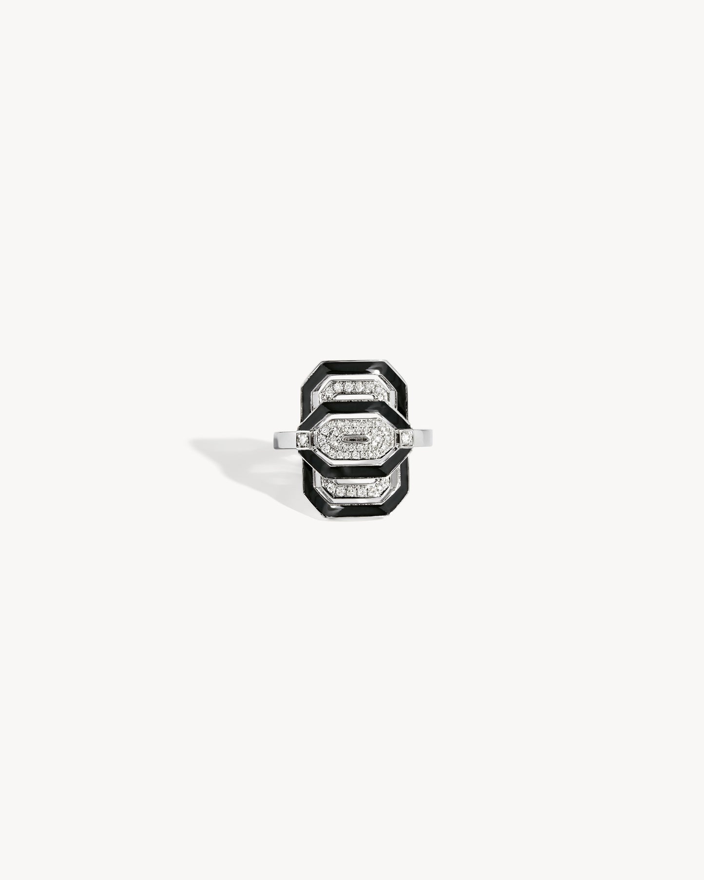 Petite My Way Ring - Silver, Enamel & Diamonds