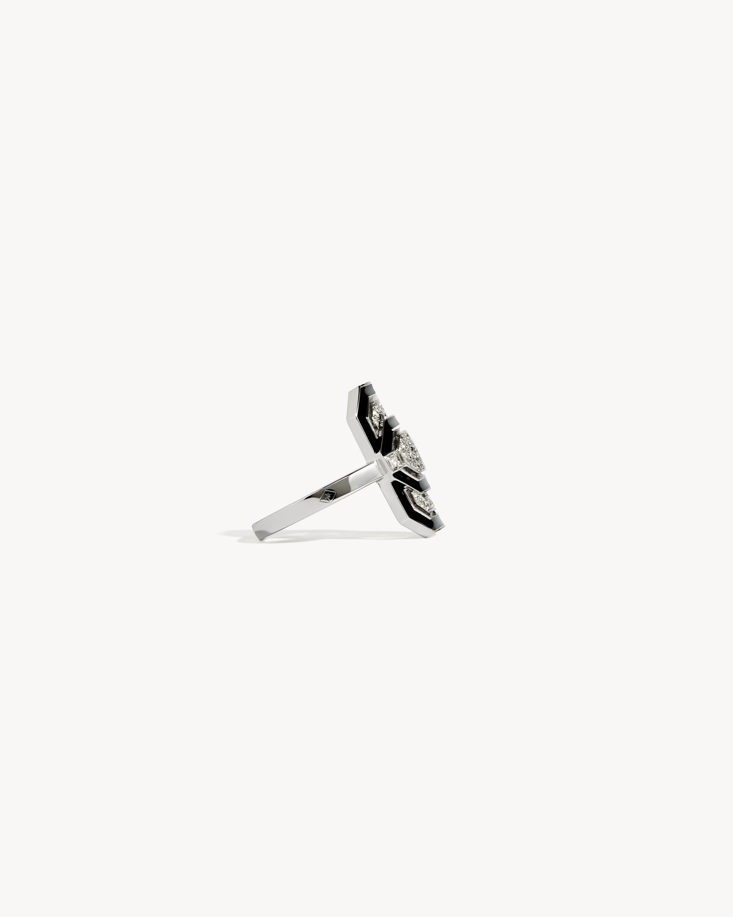 Petite My Way Ring - Silver, Enamel & Diamonds
