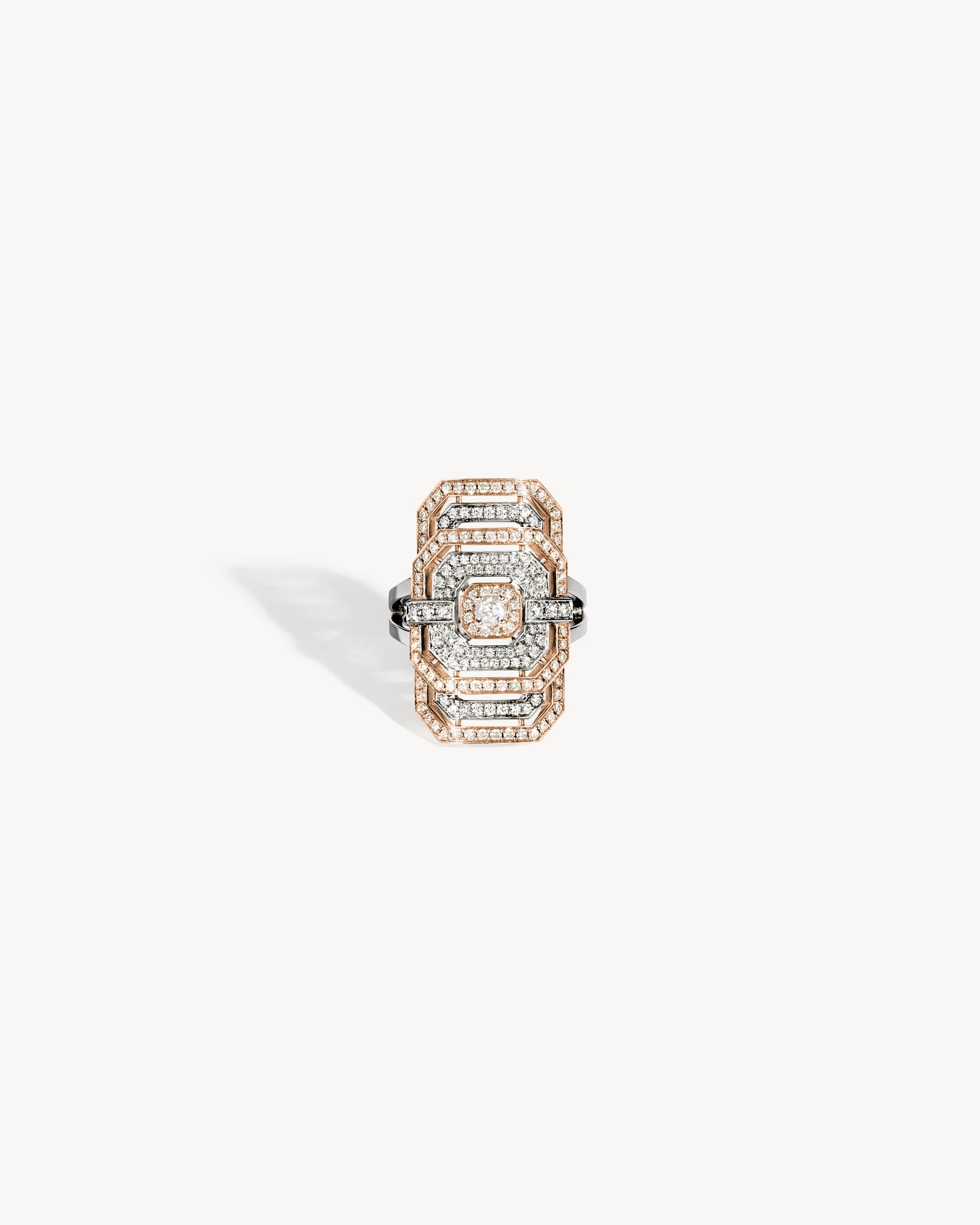 Bague My Way - Or Rose, Argent & Diamants