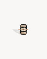 Petite My Way Ring - Pink Gold, Enamel & Diamonds