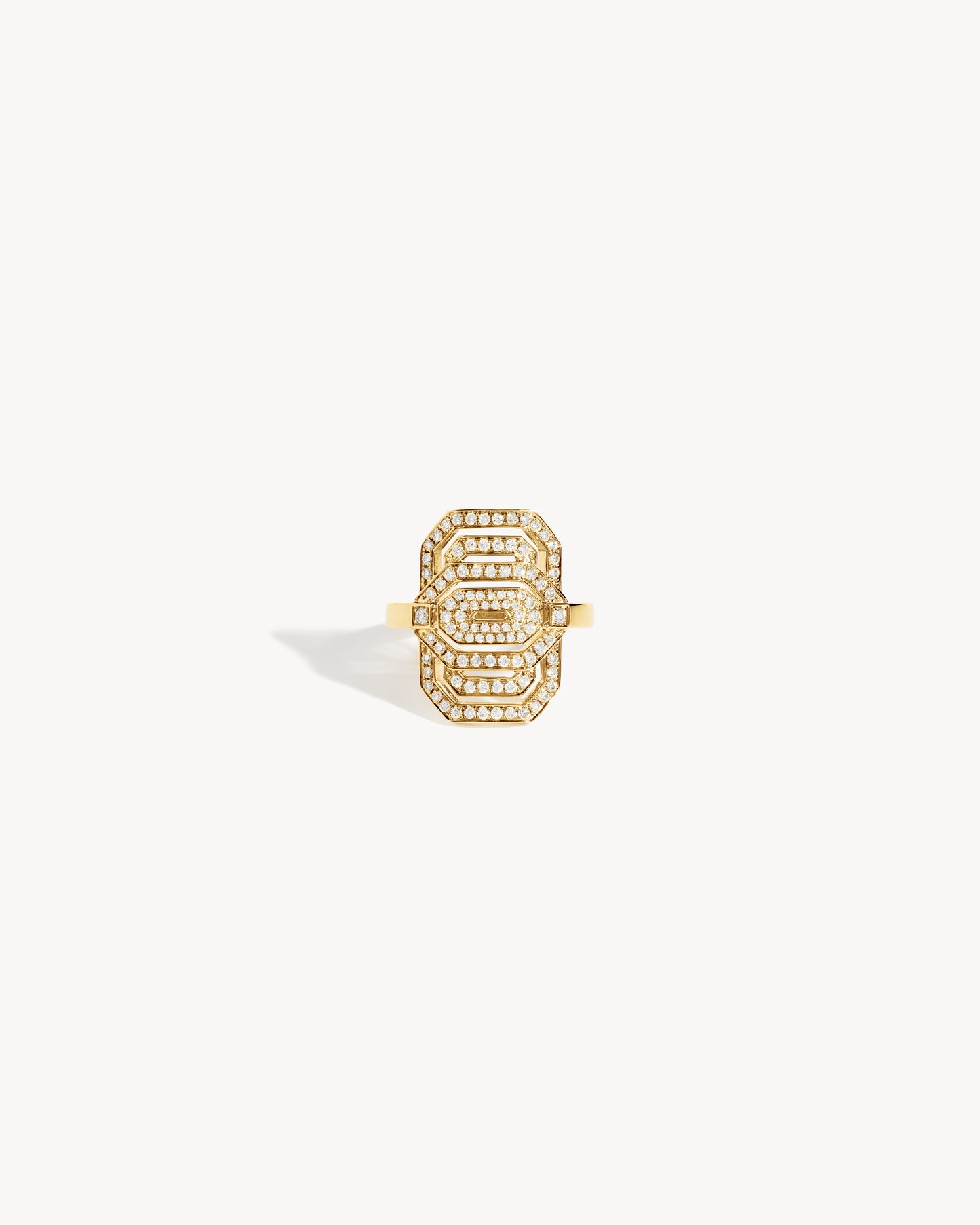 Petite My Way Ring - Yellow Gold & Diamonds