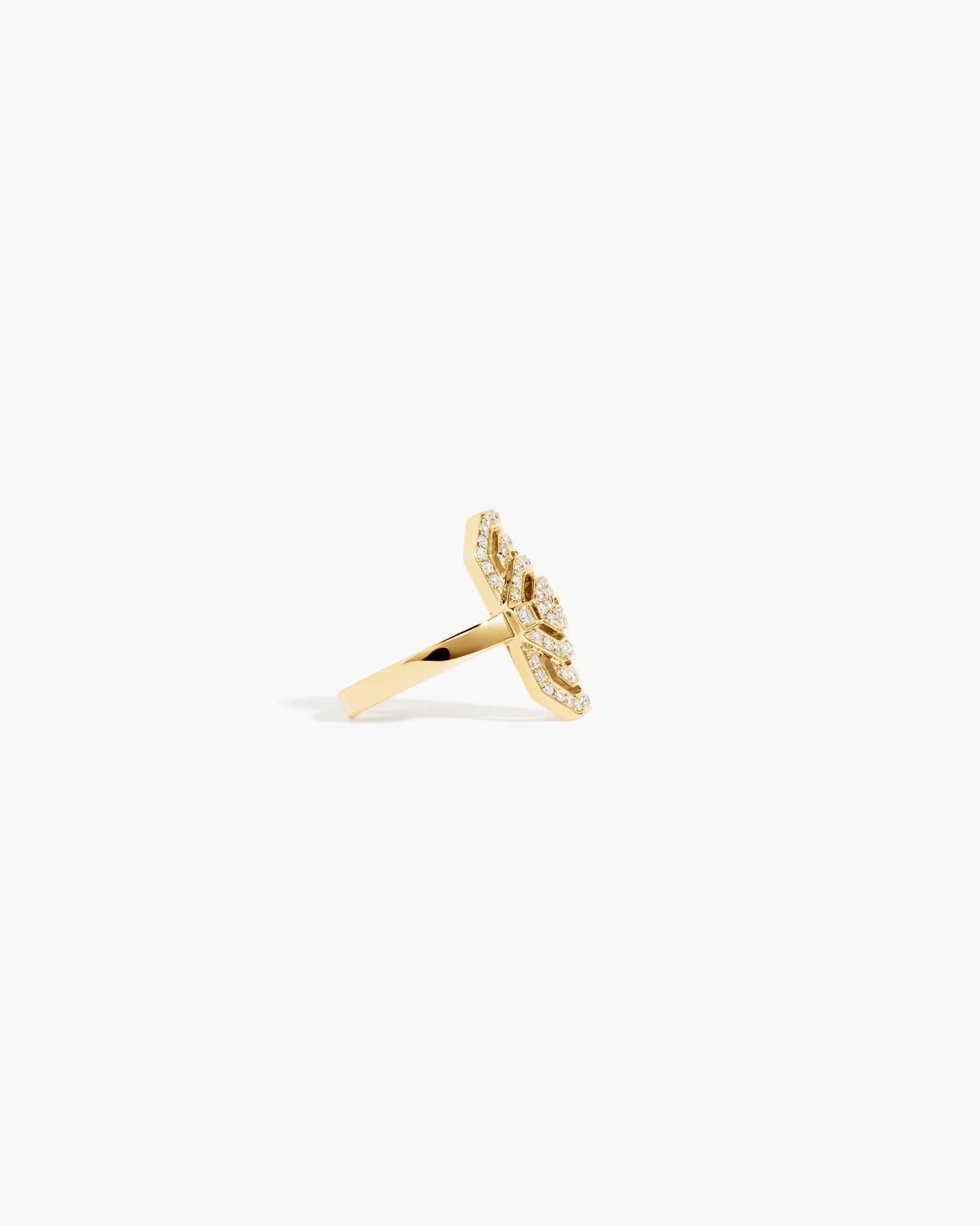 Petite My Way Ring - Yellow Gold & Diamonds