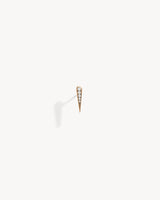 Anyway Drop Stud - Pink Gold & Diamonds