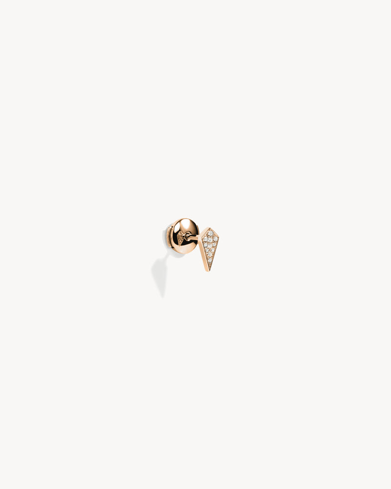 Stairway Stud - Pink Gold & Diamonds - Image 2