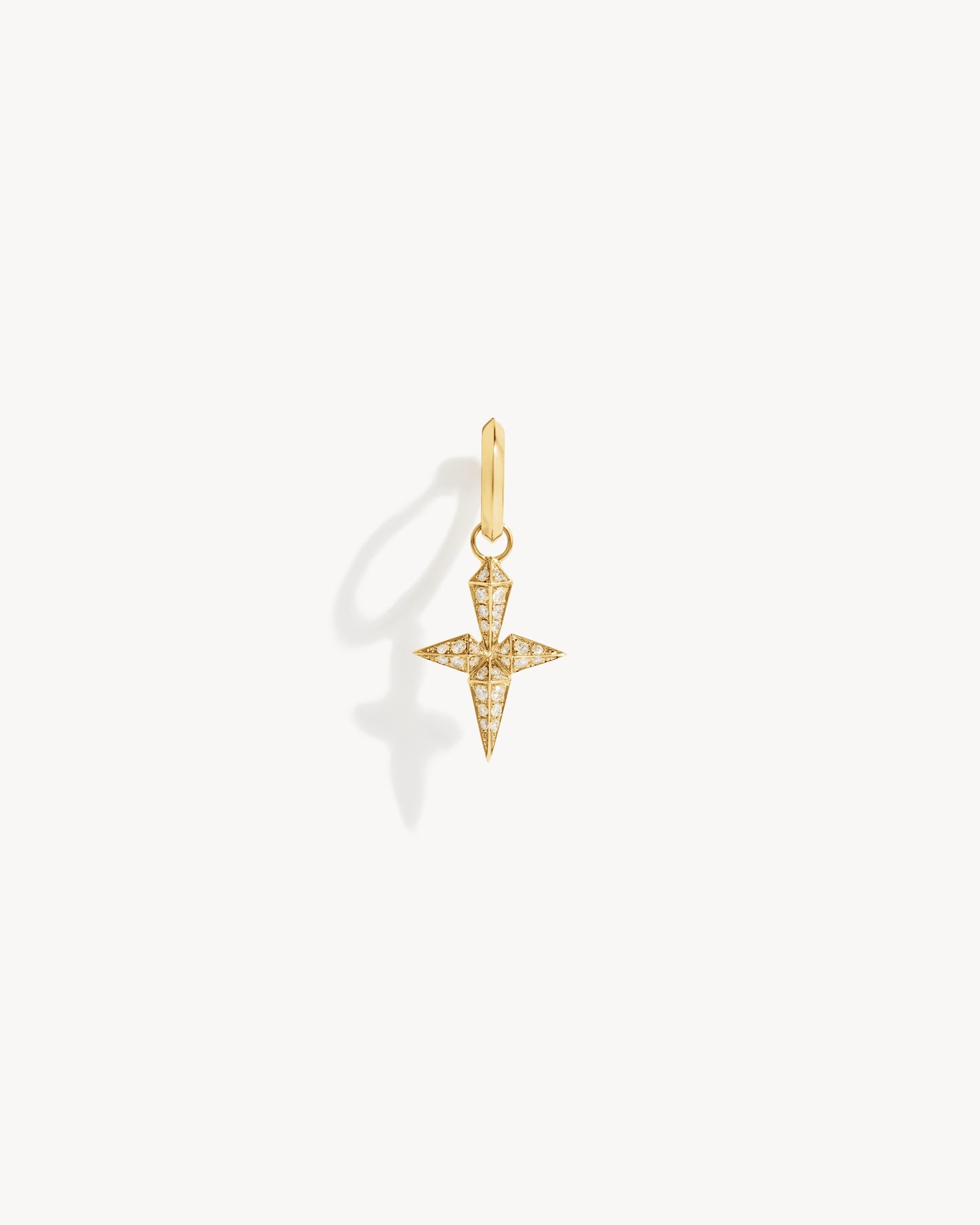 Créole Rockaway Croix - Or jaune & Diamants