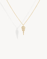 Stairway S Necklace - Yellow Gold & Diamonds
