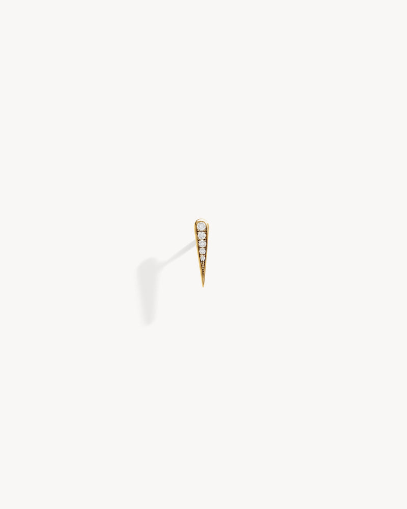 Anyway Drop Stud - Yellow Gold & Diamonds - Image 1