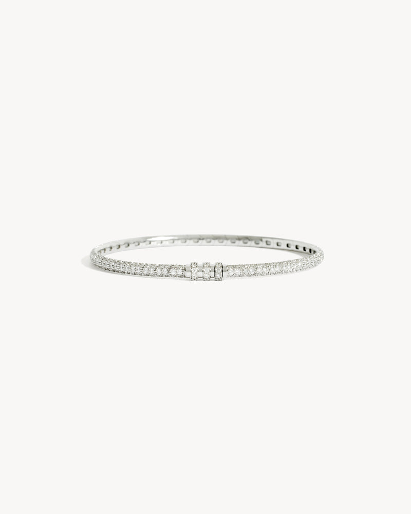 Reptile Bracelet - White Gold & Diamonds - Image 1