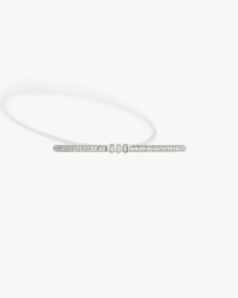 Reptile Bracelet - White Gold & Diamonds - Image 2
