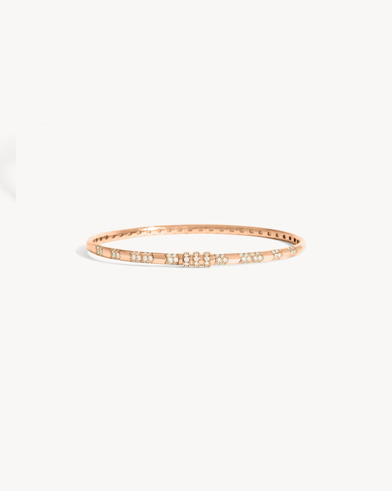 Reptile Bracelet - Pink Gold & Diamonds - Image 1