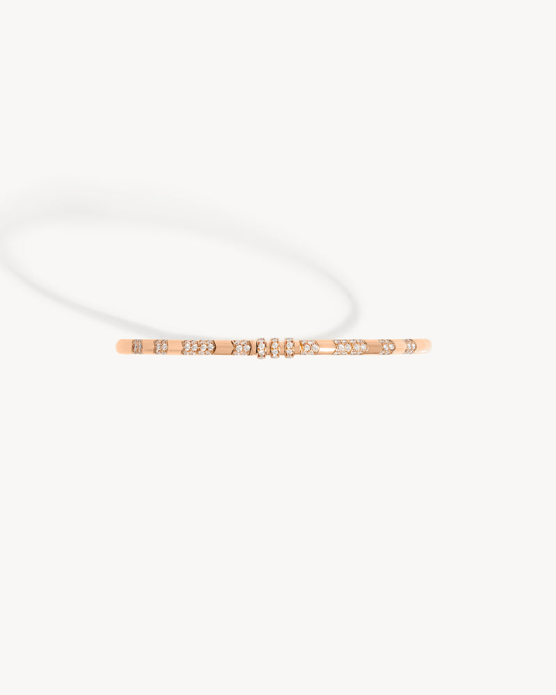 Reptile Bracelet - Pink Gold & Diamonds - Image 2