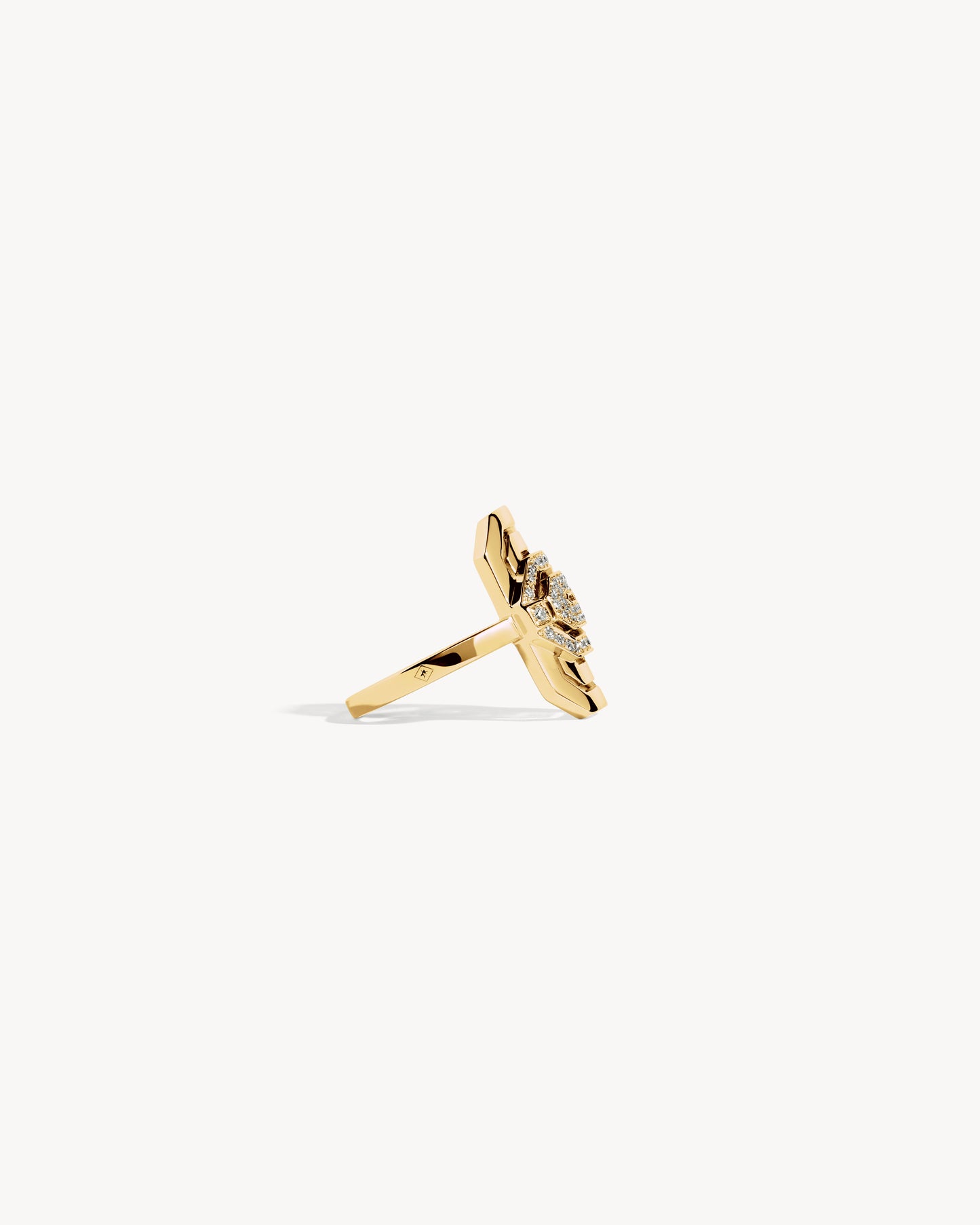 Bague Petite My Way Semi Pavée - Or Jaune & Diamants