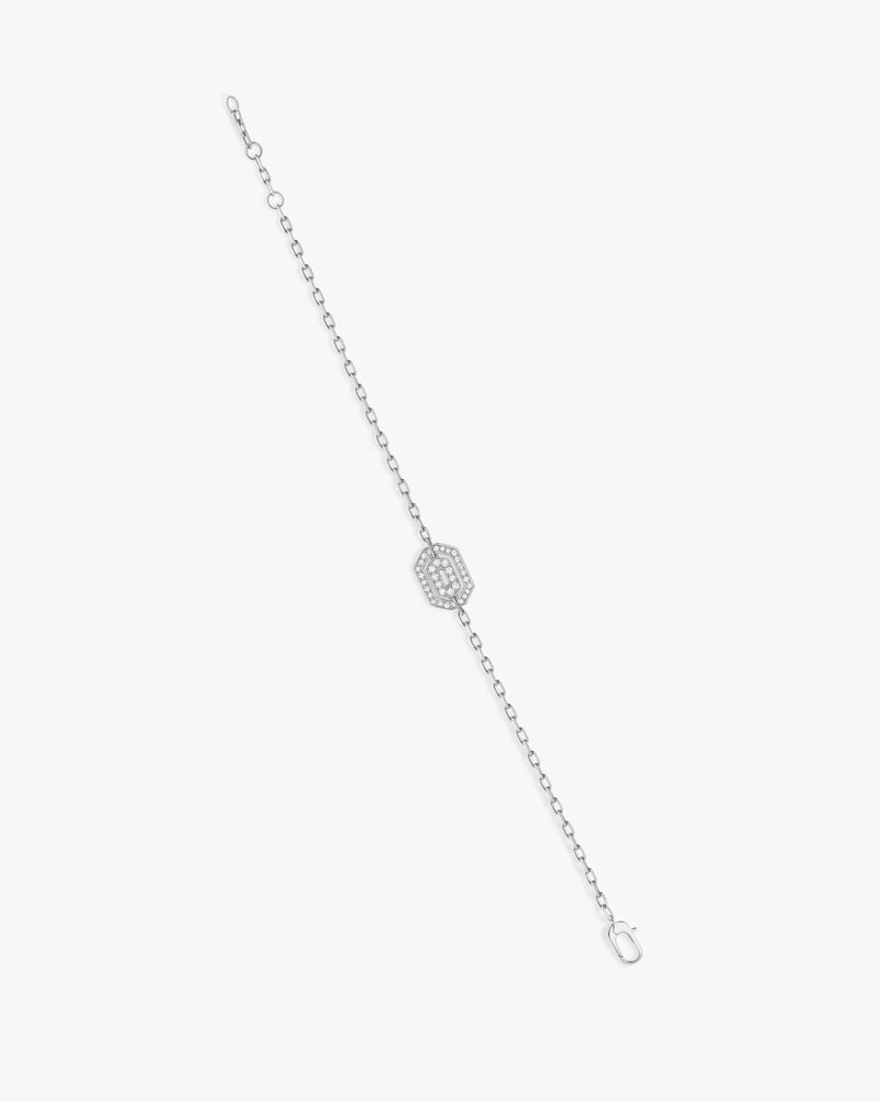 Mini My Way Bracelet - White Gold & Diamonds - Image 1