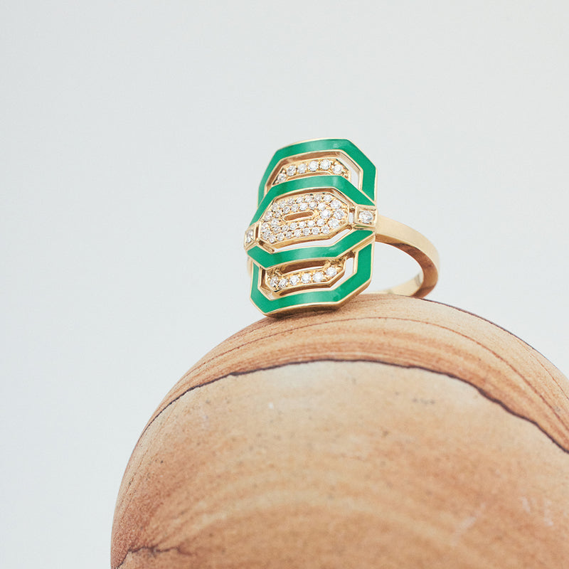 Bague Petite My Way - Émail Personnalisé - Image 1