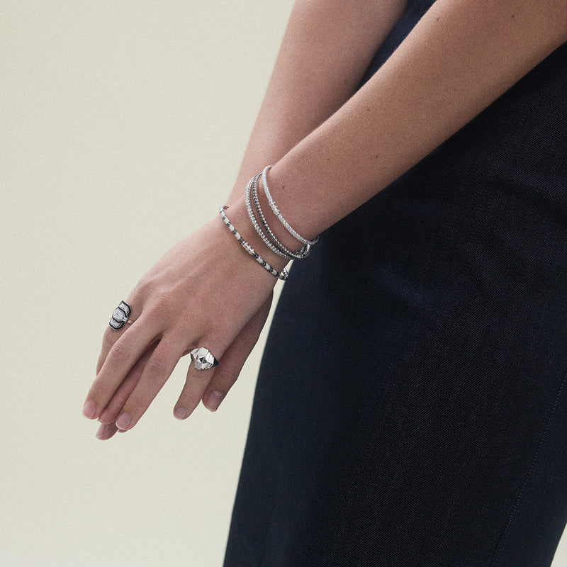 Bague Petite My Way - Argent, Émail & Diamants - Image 2