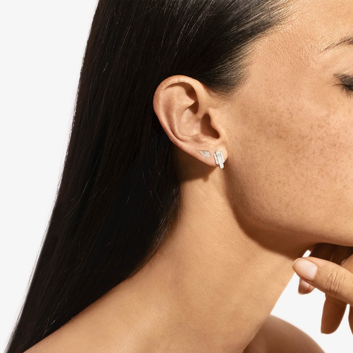 Puce Stairway - Argent & Diamants