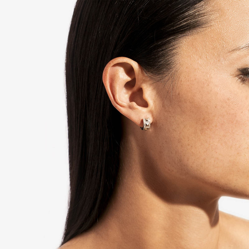 Rockaway Picots Earring - Silver & Diamonds - Image 2