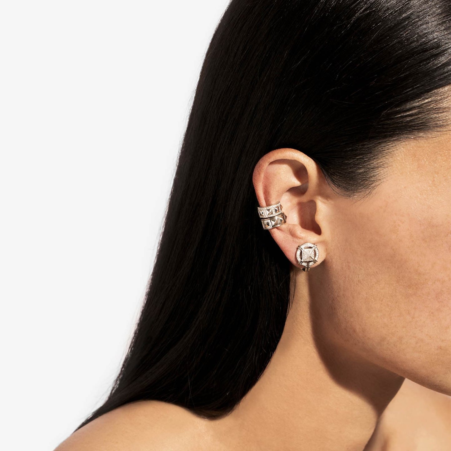 Earcuff Rockaway Picots - Argent