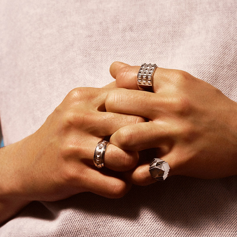 Rockaway Pyramid Ring - Silver - Image 4
