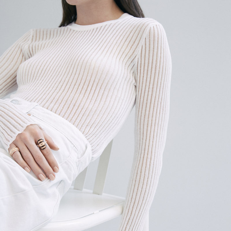 Petite My Way Ring - Pink Gold, Enamel & Diamonds - Image 2